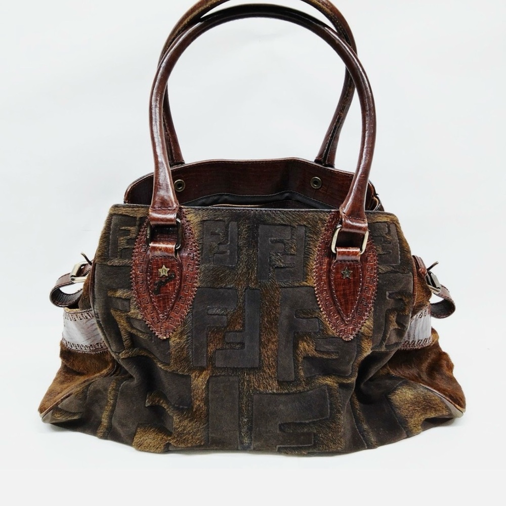 Fendi Brown and Tan Shoulder Bag